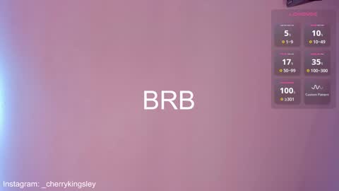 Cherrykingsley online show from February 19, 2:23 pm