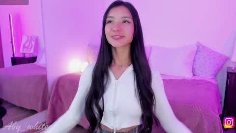 Snapshot of aby_whitee chatting on February 7, 2:08 am Aby online show from February 7, 2:08 am
