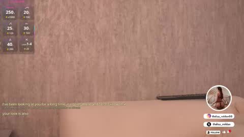 Snapshot of alisa_roldan chatting on October 13, 2:42 pm online show from October 13, 2:42 pm