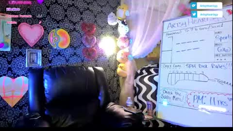Snapshot of artsyheartsyy chatting on February 11, 2:25 am ArtsyHeartsyy online show from February 11, 2:25 am