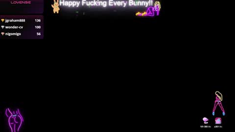 Snapshot of bunnycheekz chatting on January 8, 1:21 am Tokki  bunny  online show from January 8, 1:21 am