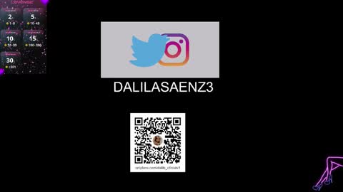 Snapshot of dalila_oficials chatting on February 21, 12:16 am online show from February 21, 12:16 am