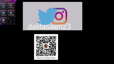 Snapshot of dalila_oficials chatting on December 19, 3:07 am online show from December 19, 3:07 am