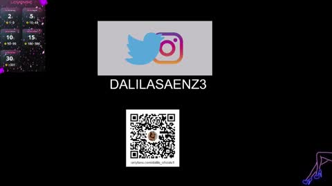 Snapshot of dalila_oficials chatting on January 14, 2:40 am online show from January 14, 2:40 am