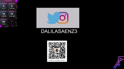 Snapshot of dalila_oficials chatting on March 9, 12:42 pm online show from March 9, 12:42 pm