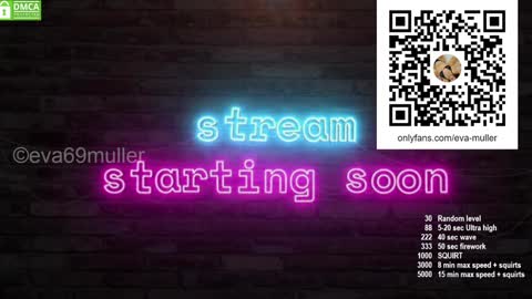 Eva  next show  8pm CEST AMST online show from December 17, 7:26 pm