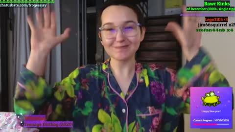 Snapshot of frogessjay chatting on January 1, 10:00 am Jaywise Frogfoot online show from January 1, 10:00 am