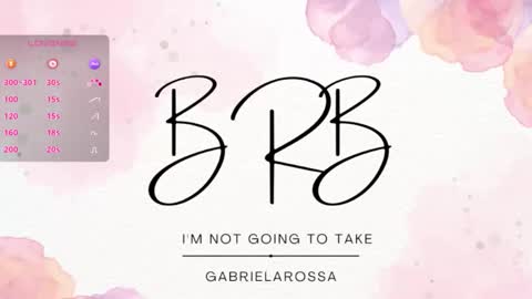 GabrielaRossa online show from November 22, 3:48 pm