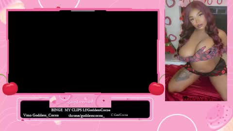 Goddess Cocoa online show from January 14, 9:58 am