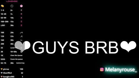 melanyrouse1 online show from October 13, 11:29 pm