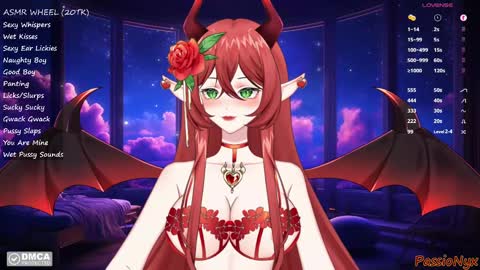 Snapshot of passionyx chatting on January 19, 5:58 am Succubus Nyx online show from January 19, 5:58 am