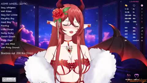 Snapshot of passionyx chatting on December 29, 1:24 am Succubus Nyx online show from December 29, 1:24 am