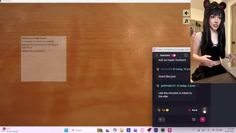 Snapshot of v1rtualsuccubi chatting on October 22, 7:35 am Rosy online show from October 22, 7:35 am