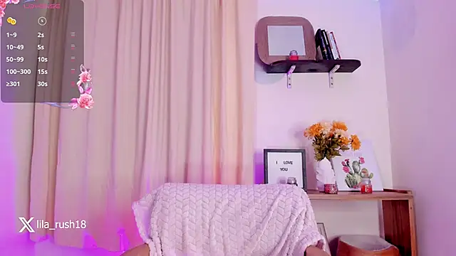 lila rush online show from November 6, 9:21 pm