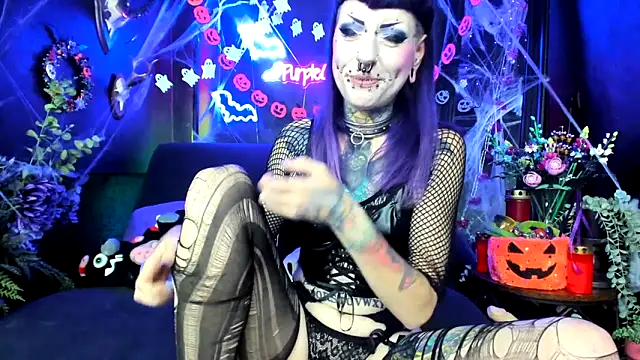 Purple Coffin666 online show from October 14, 7:27 pm
