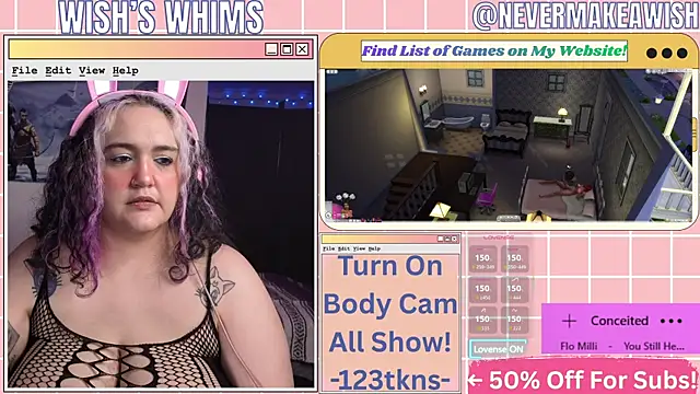nevermakeawish online show from July 18, 11:57 am