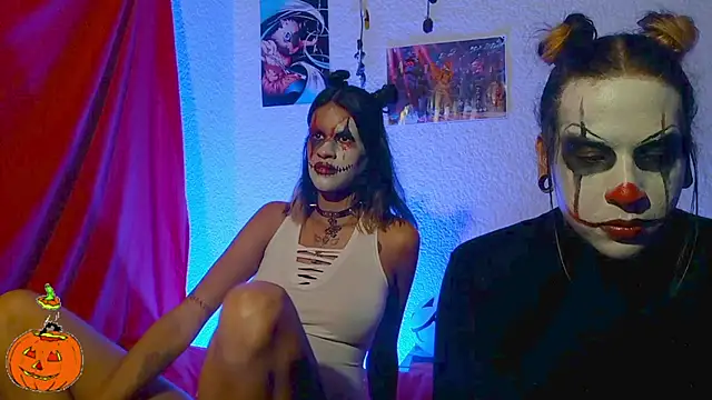 Couple Moth666 online show from October 31, 10:58 pm