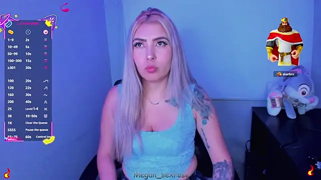 Megan sexrosse online show from March 19, 4:50 am