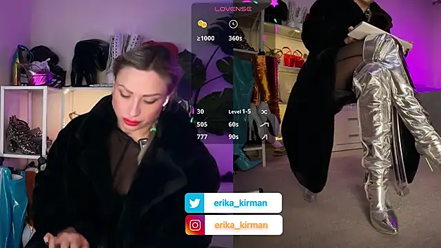 Erika Kirman online show from January 16, 2:13 pm