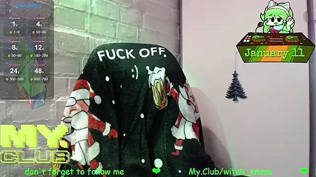 Witch Emma online show from January 11, 7:08 pm