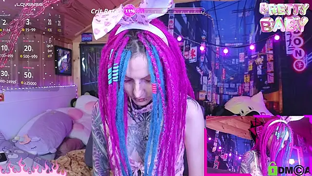 Snapshot of NekoCyber chatting on October 2, 5:12 am NekoCyber online show from October 2, 5:12 am